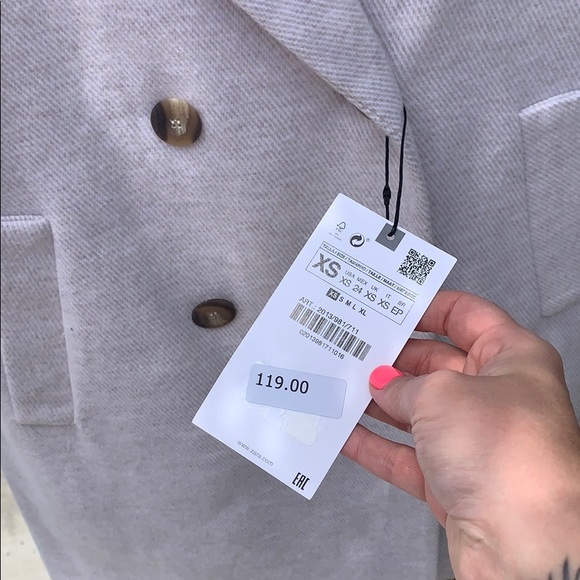 ZARA Double Breasted Coat - Picture 6 of 8